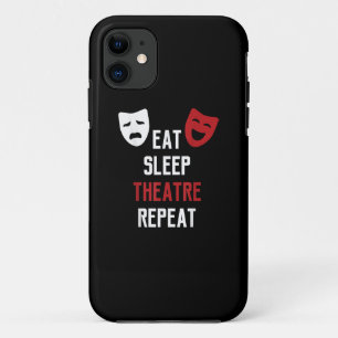 Eat Sleep Theater Herhaal Musical Theft Gift Case-Mate iPhone Case