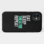 Eat Sleep Theater Herhalen Case-Mate iPhone Case (Achterkant (horizontaal))