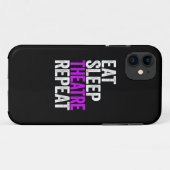 Eat Sleep Theater Herhalen Case-Mate iPhone Case (Achterkant (horizontaal))