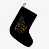 Eat Sleep Theater Herhalen Kleine Kerstsok (Voorkant (Hangend))