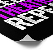 Eat Sleep Theater Herhalen Poster (Hoek)