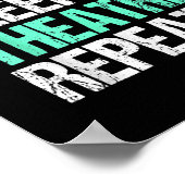 Eat Sleep Theater Herhalen Poster (Hoek)