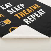 Eat Sleep Theater Herhalen Sherpa Deken (3/4)