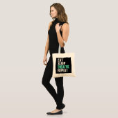 Eat Sleep Theater Herhalen Tote Bag (Voorkant (model))