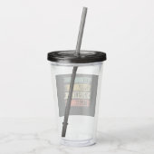 Eat Sleep Theater Tech Gifts Actor herhalen Acryl Drinkbeker (Achterkant)