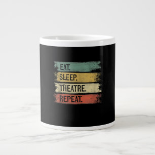 Eat Sleep Theater Tech Gifts Actor herhalen Grote Koffiekop