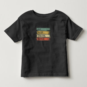 Eat Sleep Theater Tech Gifts Actor herhalen Kinder Shirts