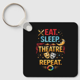 Eat, Sleep, Theatre, Repeat Sleutelhanger