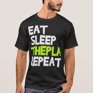 Eat Sleep Thepla Repat Desi Hindu Gujarati T-shirt