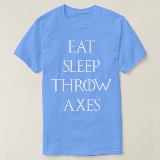 Eat Sleep Throw As 1 T-shirt (Design voorkant)