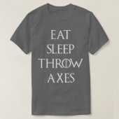 Eat Sleep Throw-assen T-shirt (Design voorkant)
