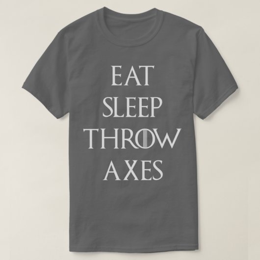 Eat Sleep Throw-assen T-shirt (Design voorkant)