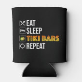 Eat. Sleep. Tiki Bars. Repeat Blikjeskoeler (Achterkant)