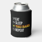 Eat. Sleep. Tiki Bars. Repeat Blikjeskoeler (Blikje Achterkant)