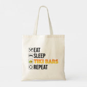 Eat. Sleep. Tiki Bars. Repeat Tote Bag (Achterkant)