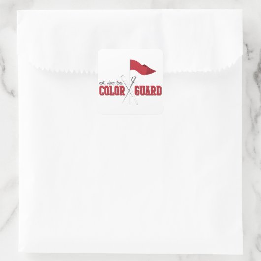 Eat Sleep Toss Vierkante Sticker (Tas)