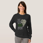 Eat Sleep Trade Herhalen T-shirt (Voorkant volledig)