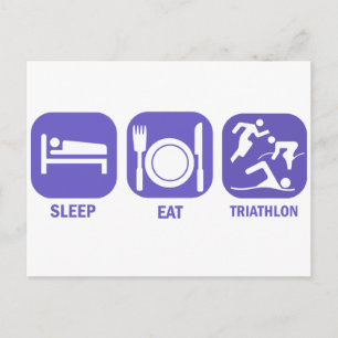 Eat Sleep Triathlon Briefkaart