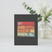 Eat Sleep Triathlon Herhalen Briefkaart (Staand voorkant)