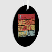 Eat Sleep Triathlon Herhalen Ornament (voorkant)