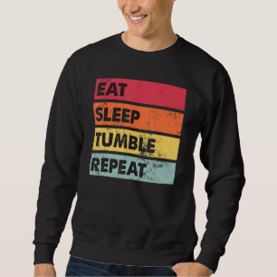 Eat Sleep Tumble Herhaal Tumbling Gymnast Girls Wo Trui