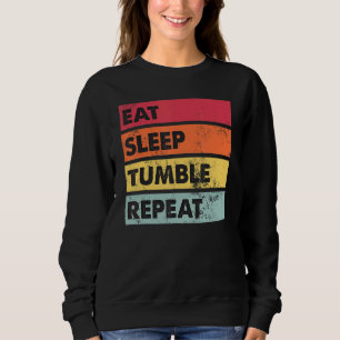 Eat Sleep Tumble Herhaal Tumbling Gymnast Girls Wo Trui