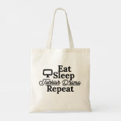 Eat Sleep Turkey Drama Repat Tote Bag (Achterkant)