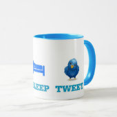 Eat Sleep Tweet Mok (Voorkant rechts)