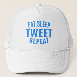 Eat Sleep Tweet Repeteren Trucker Pet