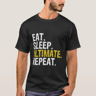Eat Sleep Ultimate Frisbee Herhaal Cadeau T-shirt