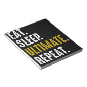 Eat Sleep Ultimate Frisbee Sport Herhaal Notitieblok (Schuin)