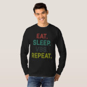 Eat Sleep VBS Repeat Vacation Bible School Kids T-shirt (Voorkant volledig)