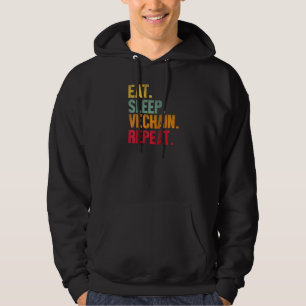 Eat Sleep Vechain Repetro Cryptocurrency Vech Hoodie