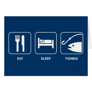 Eat Sleep Vissen Card