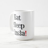 Eat Sleep Vizsla Mok (Voorkant links)