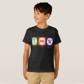 Eat Sleep Vliegtuig handhaven T-shirt (Voorkant volledig)