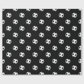 Eat Sleep Voetbal Wrapping Paper Cadeaupapier (Vlak)