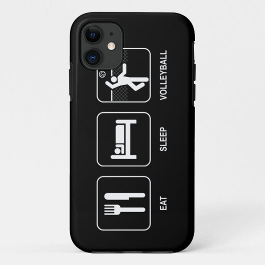 Eat Sleep Volleyball Case-Mate iPhone Case (Achterkant)
