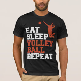 Eat Sleep Volleyball Herhaal volleyball Boy Gift T-shirt