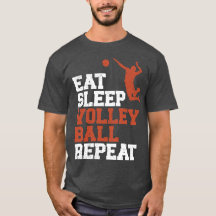 Eat Sleep Volleyball Herhaal volleyball Boy Gift