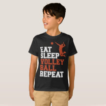 Eat Sleep Volleyball Herhaal volleyball Boy Gift