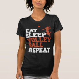 Eat Sleep Volleyball Herhaal volleyball Girl Gift T-shirt