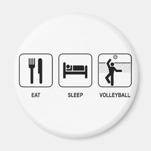 Eat Sleep Volleyball Magnet