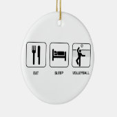 Eat Sleep Volleyball Ornament (Rechts)