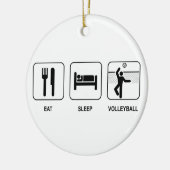 Eat Sleep Volleyball Ornament (Links)