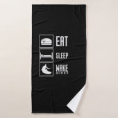 Eat Sleep Wakeboard Badhanddoek (Badhanddoek)