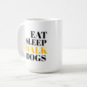Eat Sleep Walk Dogs Koffiemok (Voorkant links)