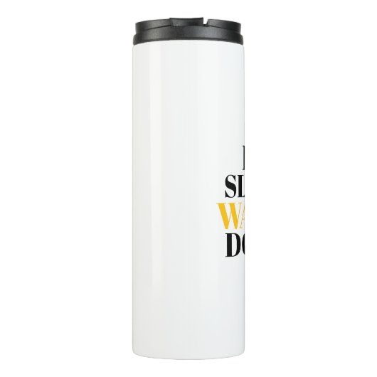 Eat Sleep Walk Dogs Thermosbeker (Achterkant)