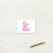Eat Sleep Walk Staffy Herhaal Terrier Post-it® Notes (Op bureau)