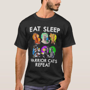 Eat Sleep Warrior Cats T-shirt